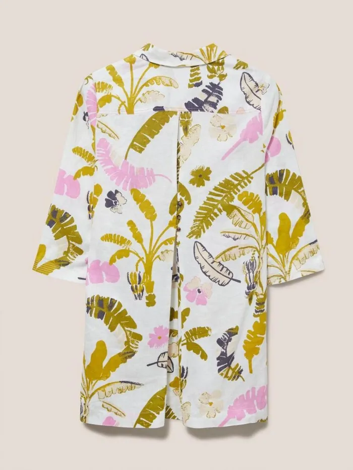 White Stuff SHIRTS and BLOUSES Blaire Linen Versatile Tunic White Multi 8211 Women White Stuff SHIRTS and BLOUSES Blaire Linen Versatile Tunic White Multi 8211 Women