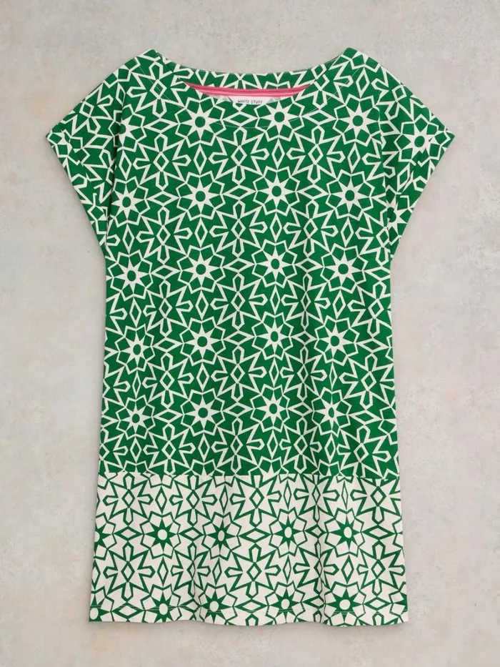 White Stuff SHIRTS and BLOUSES CARRIE COTTON TUNIC Green Print 8211 Women White Stuff SHIRTS and BLOUSES CARRIE COTTON TUNIC Green Print 8211 Women