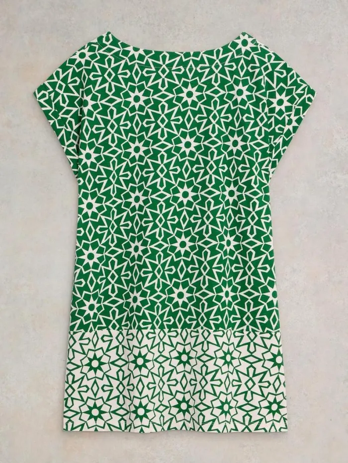 White Stuff SHIRTS and BLOUSES CARRIE COTTON TUNIC Green Print 8211 Women White Stuff SHIRTS and BLOUSES CARRIE COTTON TUNIC Green Print 8211 Women