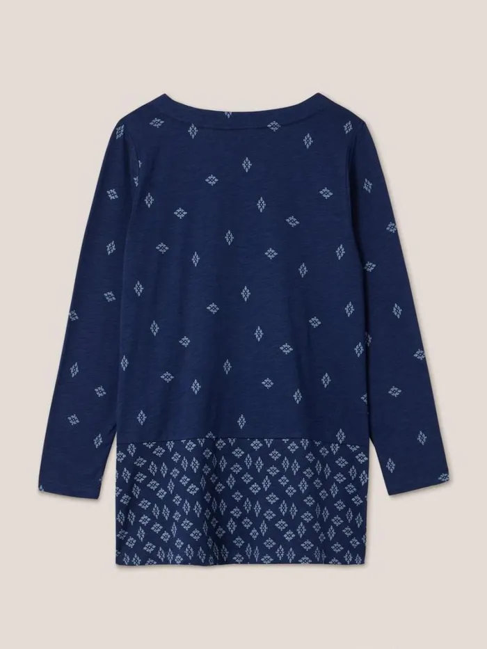 White Stuff SHIRTS and BLOUSES CARRIE LS TUNIC Navy Print 8211 Women White Stuff SHIRTS and BLOUSES CARRIE LS TUNIC Navy Print 8211 Women
