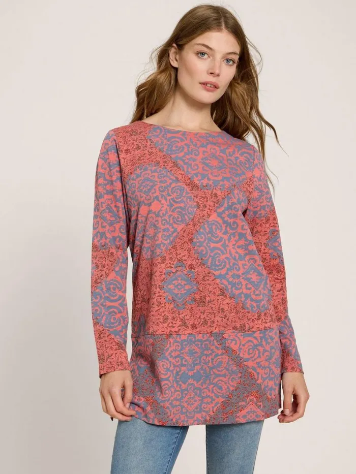 White Stuff SHIRTS and BLOUSES CARRIE LS TUNIC Red Print 8211 Women