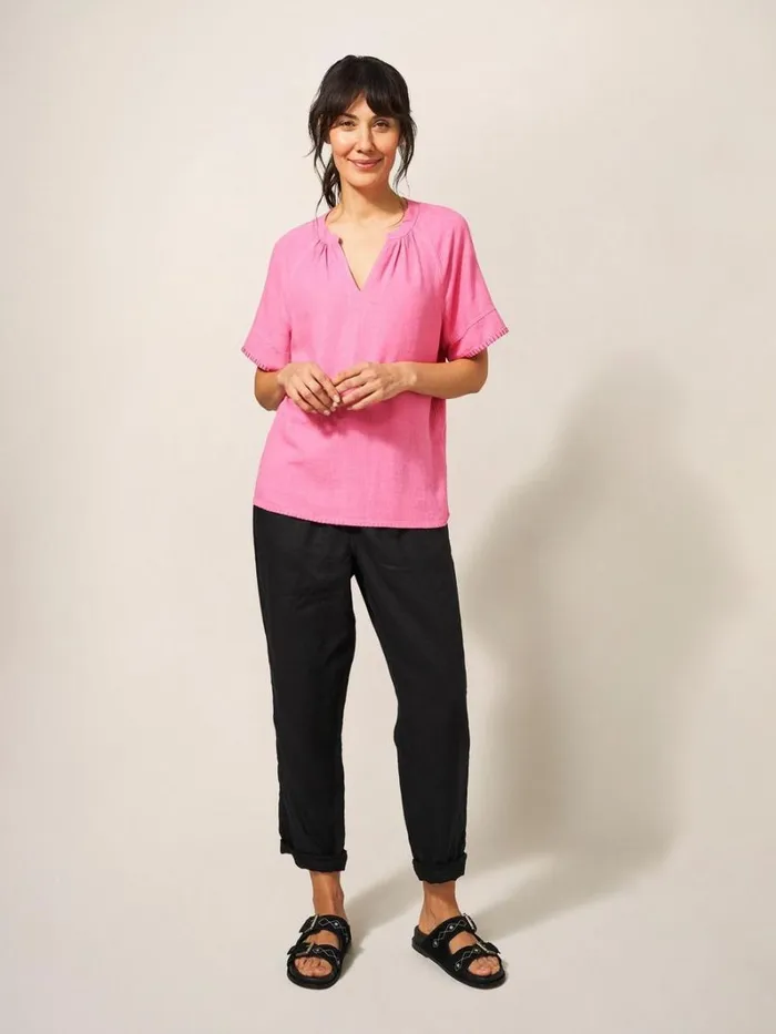 White Stuff SHIRTS and BLOUSES Cora Top Bright Pink 8211 Women
