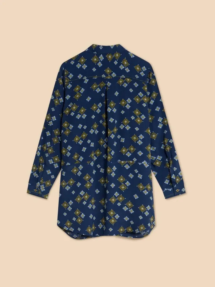 White Stuff SHIRTS and BLOUSES Danika Printed Tunic Navy Multi 8211 Women White Stuff SHIRTS and BLOUSES Danika Printed Tunic Navy Multi 8211 Women