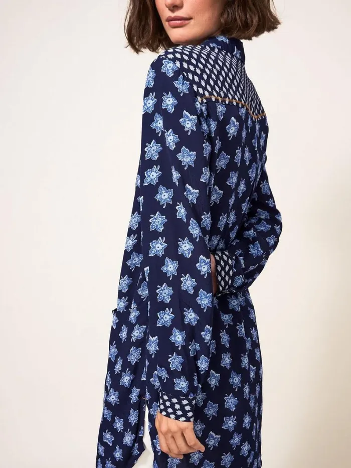 White Stuff SHIRTS and BLOUSES Danika Shirt Tunic Navy Multi 8211 Women