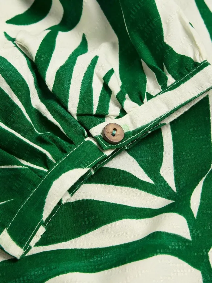 White Stuff SHIRTS and BLOUSES Elisa Eco Vero Top Green Print 8211 Women White Stuff SHIRTS and BLOUSES Elisa Eco Vero Top Green Print 8211 Women
