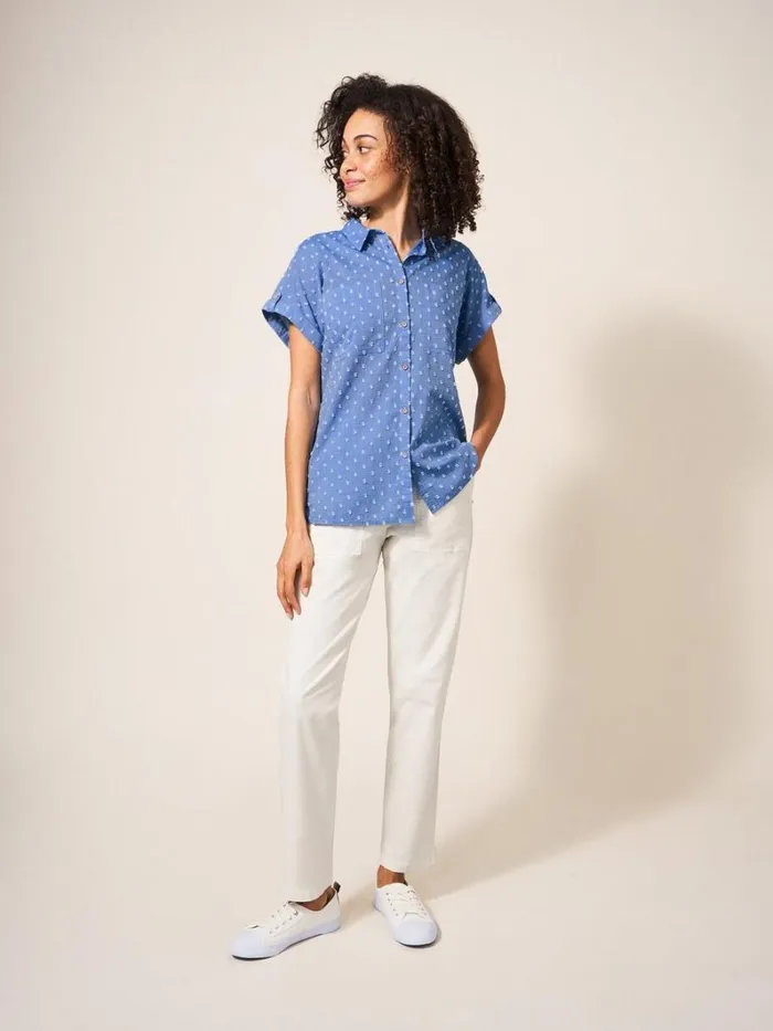 White Stuff SHIRTS and BLOUSES Ella Organic Cotton Shirt Blue Multi 8211 Women White Stuff SHIRTS and BLOUSES Ella Organic Cotton Shirt Blue Multi 8211 Women