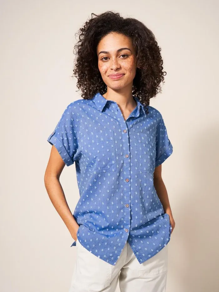 White Stuff SHIRTS and BLOUSES Ella Organic Cotton Shirt Blue Multi 8211 Women White Stuff SHIRTS and BLOUSES Ella Organic Cotton Shirt Blue Multi 8211 Women