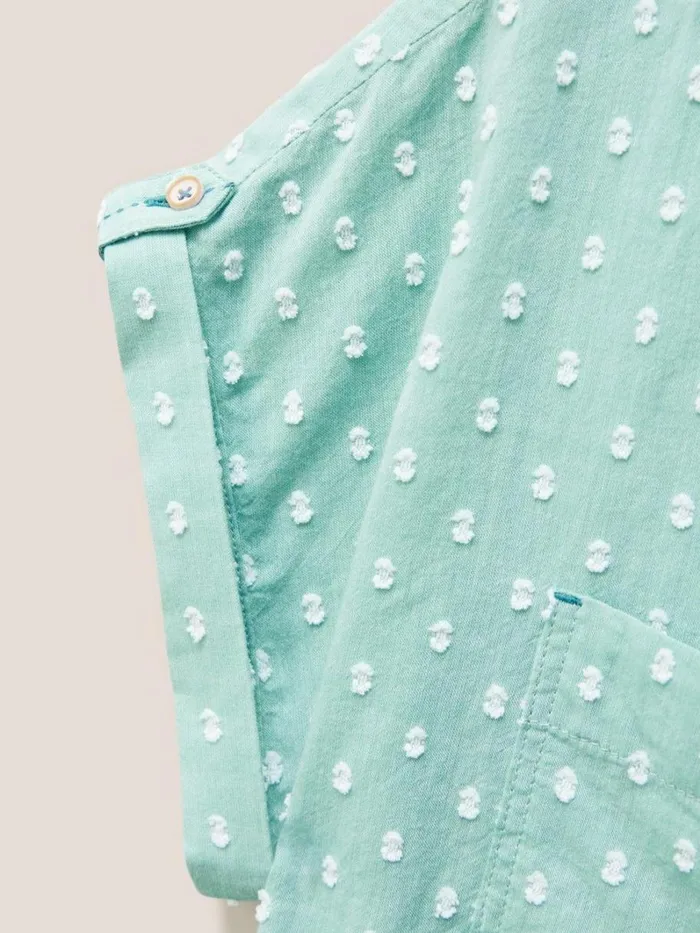 White Stuff SHIRTS and BLOUSES Ella Organic Cotton Shirt Mid Green 8211 Women White Stuff SHIRTS and BLOUSES Ella Organic Cotton Shirt Mid Green 8211 Women