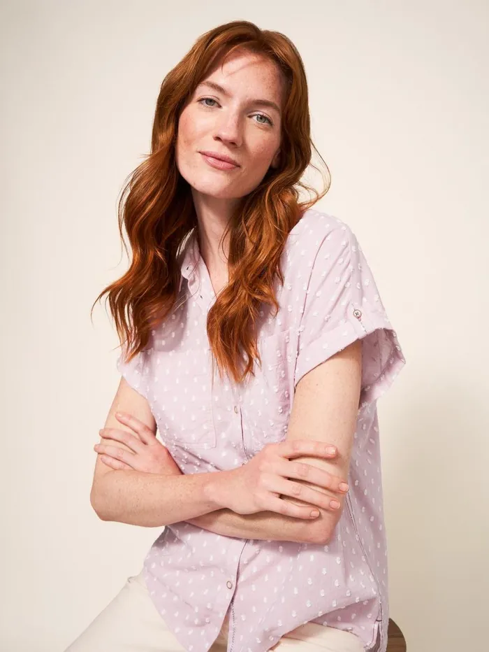 White Stuff SHIRTS and BLOUSES Ella Organic Cotton Shirt Mid Pink 8211 Women White Stuff SHIRTS and BLOUSES Ella Organic Cotton Shirt Mid Pink 8211 Women