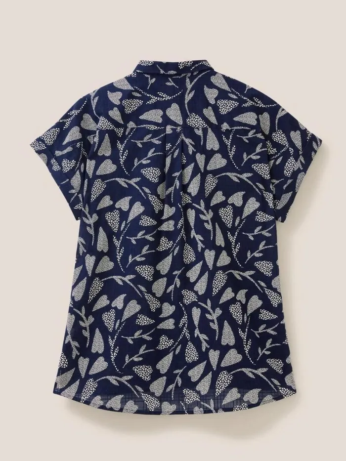 White Stuff SHIRTS and BLOUSES Ella Organic Cotton Shirt Navy Print 8211 Women White Stuff SHIRTS and BLOUSES Ella Organic Cotton Shirt Navy Print 8211 Women