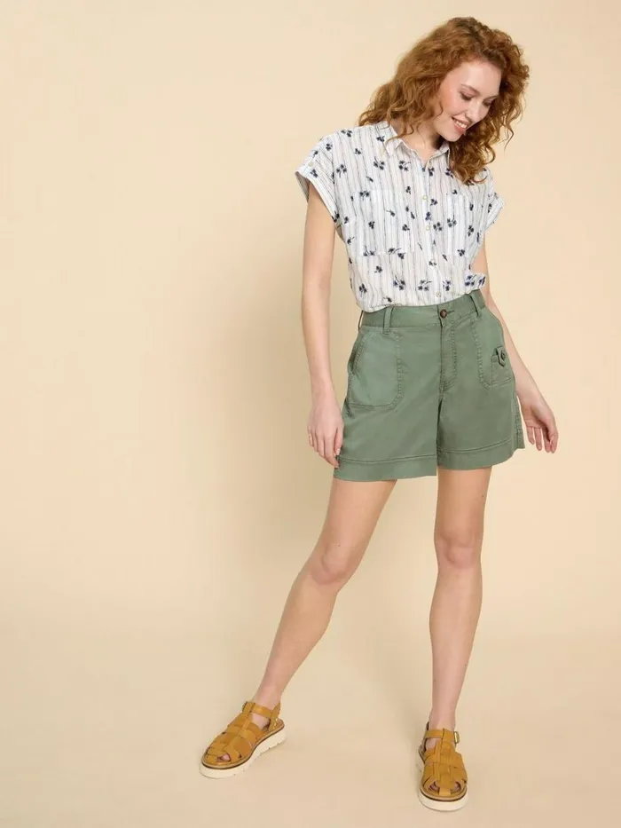 White Stuff SHIRTS and BLOUSES Ellie Stripe Embroidered Shirt Ivory Multi 8211 Women White Stuff SHIRTS and BLOUSES Ellie Stripe Embroidered Shirt Ivory Multi 8211 Women