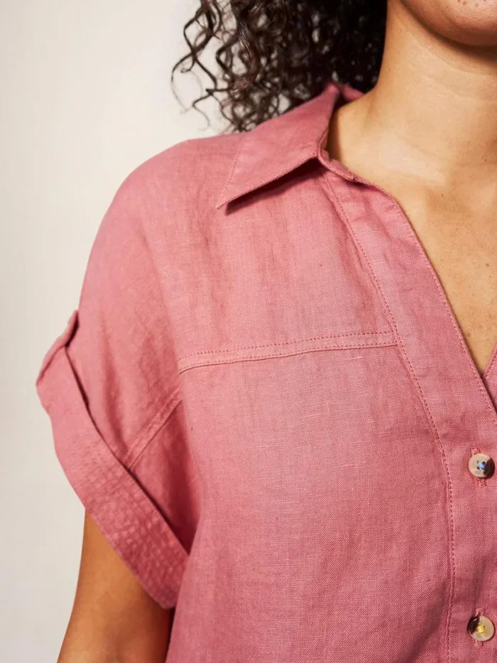 White Stuff SHIRTS and BLOUSES Elsie Linen Tunic Mid Plum 8211 Women White Stuff SHIRTS and BLOUSES Elsie Linen Tunic Mid Plum 8211 Women