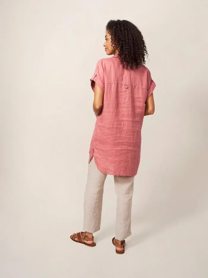 White Stuff SHIRTS and BLOUSES Elsie Linen Tunic Mid Plum 8211 Women White Stuff SHIRTS and BLOUSES Elsie Linen Tunic Mid Plum 8211 Women