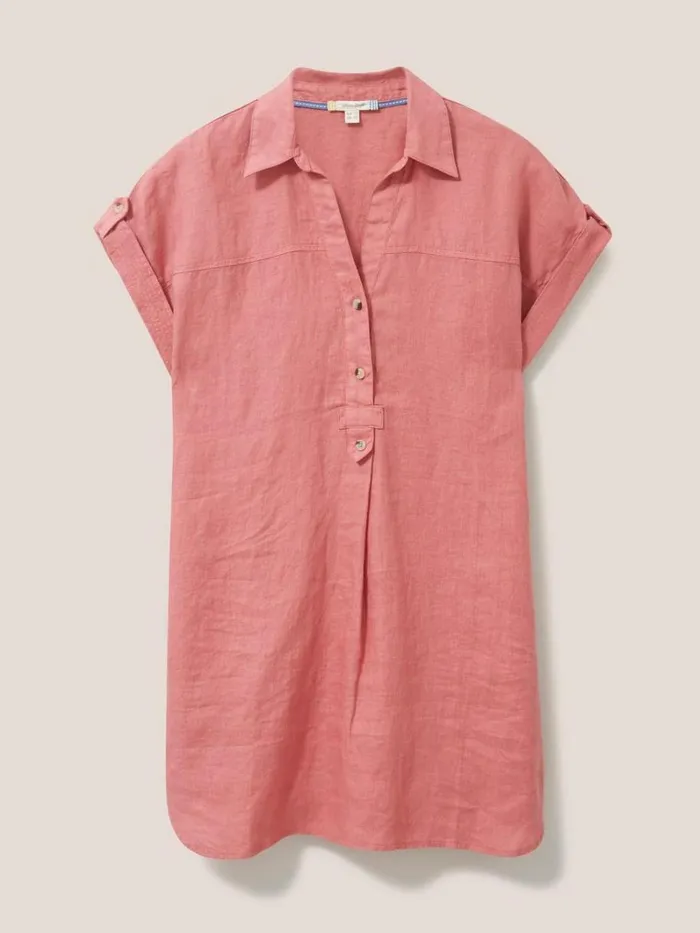 White Stuff SHIRTS and BLOUSES Elsie Linen Tunic Mid Plum 8211 Women White Stuff SHIRTS and BLOUSES Elsie Linen Tunic Mid Plum 8211 Women
