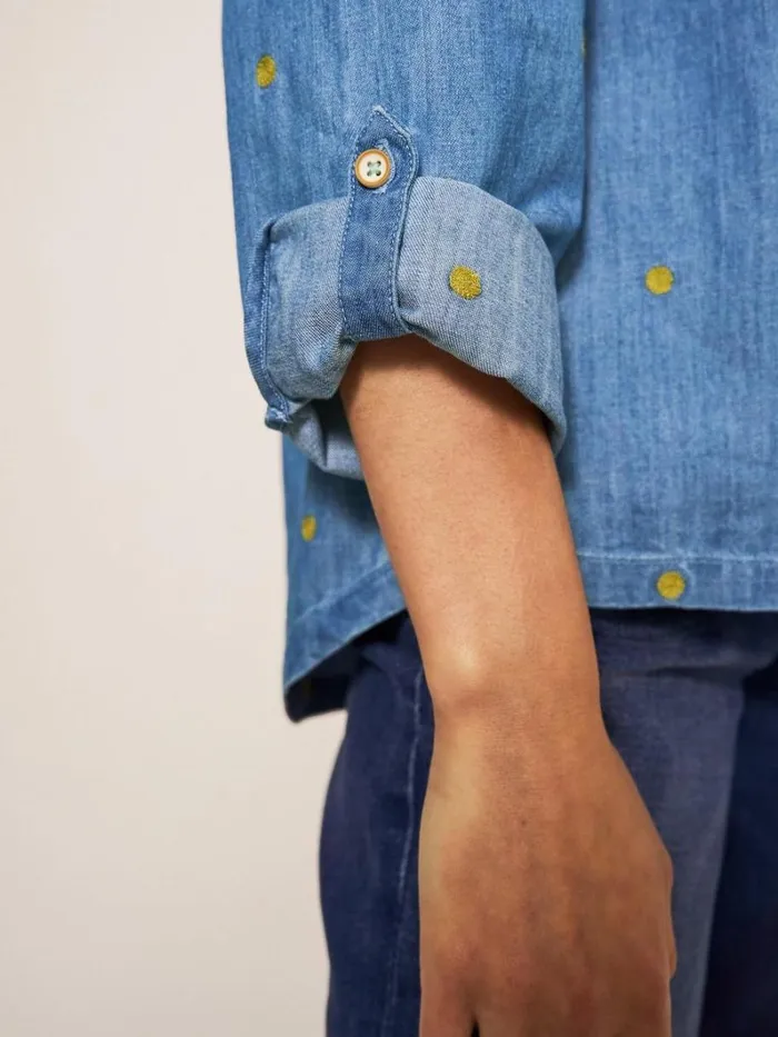 White Stuff SHIRTS and BLOUSES Embroidered Sophie Shirt Denim Multi 8211 Women White Stuff SHIRTS and BLOUSES Embroidered Sophie Shirt Denim Multi 8211 Women