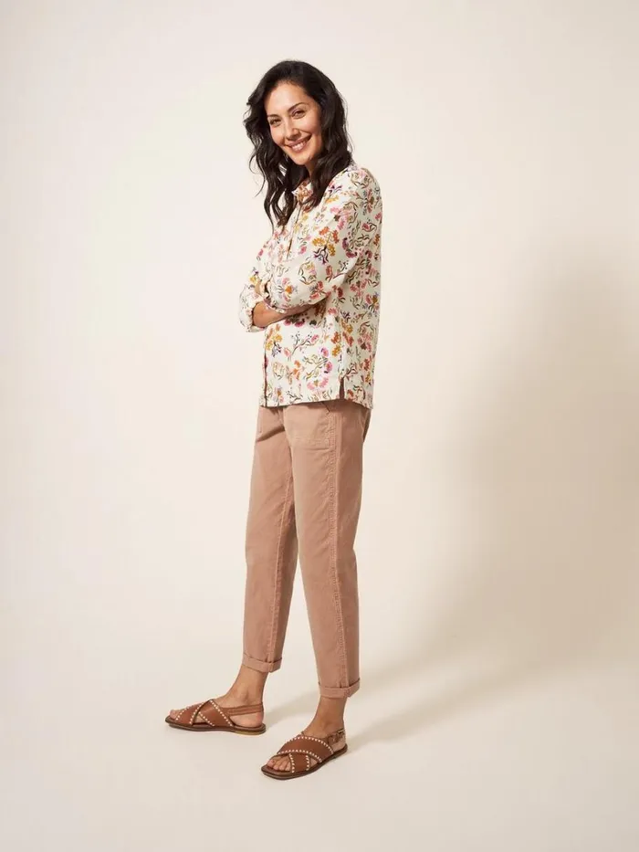 White Stuff SHIRTS and BLOUSES Emilia Organic Cotton Classic Fit Shirt Ivory Print 8211 Women White Stuff SHIRTS and BLOUSES Emilia Organic Cotton Classic Fit Shirt Ivory Print 8211 Women