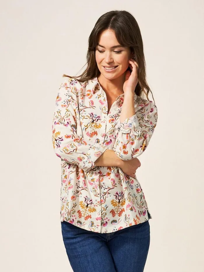 White Stuff SHIRTS and BLOUSES Emilia Organic Cotton Classic Fit Shirt Ivory Print 8211 Women White Stuff SHIRTS and BLOUSES Emilia Organic Cotton Classic Fit Shirt Ivory Print 8211 Women