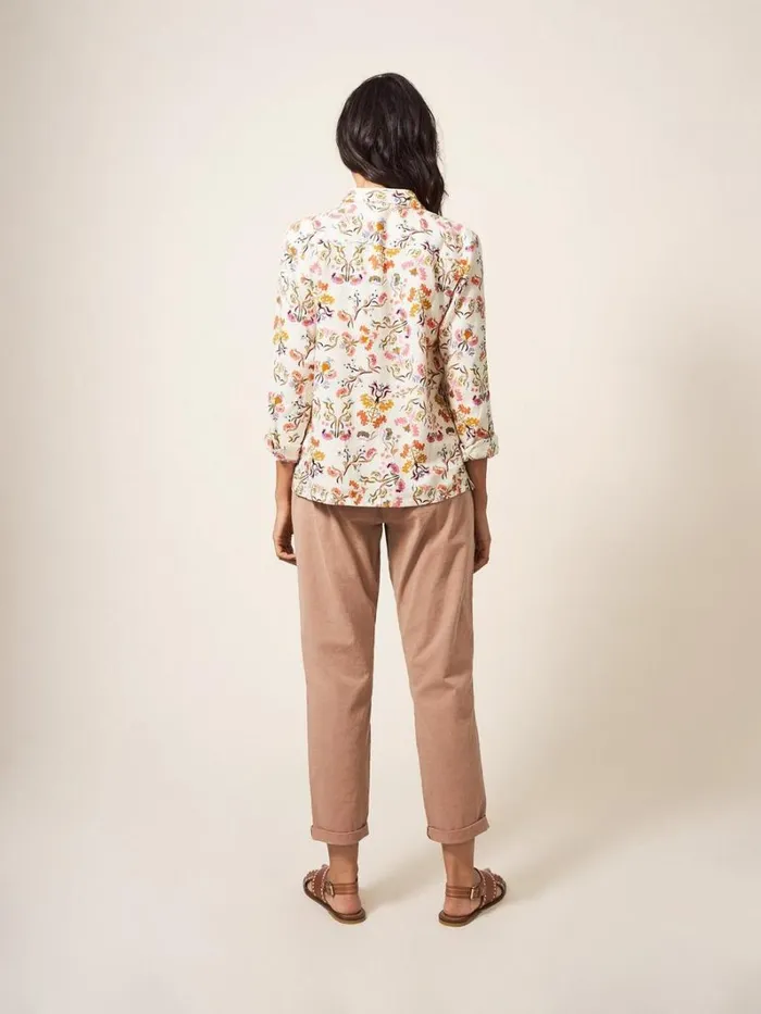 White Stuff SHIRTS and BLOUSES Emilia Organic Cotton Classic Fit Shirt Ivory Print 8211 Women White Stuff SHIRTS and BLOUSES Emilia Organic Cotton Classic Fit Shirt Ivory Print 8211 Women