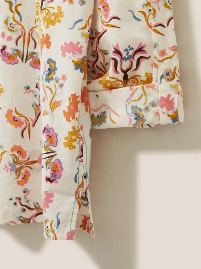 White Stuff SHIRTS and BLOUSES Emilia Organic Cotton Classic Fit Shirt Ivory Print 8211 Women White Stuff SHIRTS and BLOUSES Emilia Organic Cotton Classic Fit Shirt Ivory Print 8211 Women