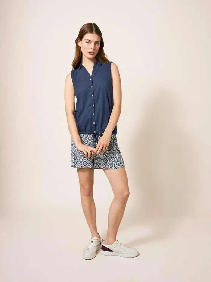 White Stuff SHIRTS and BLOUSES FLOWING GRASSES JERSEY SHIRT French Navy 8211 Women White Stuff SHIRTS and BLOUSES FLOWING GRASSES JERSEY SHIRT French Navy 8211 Women
