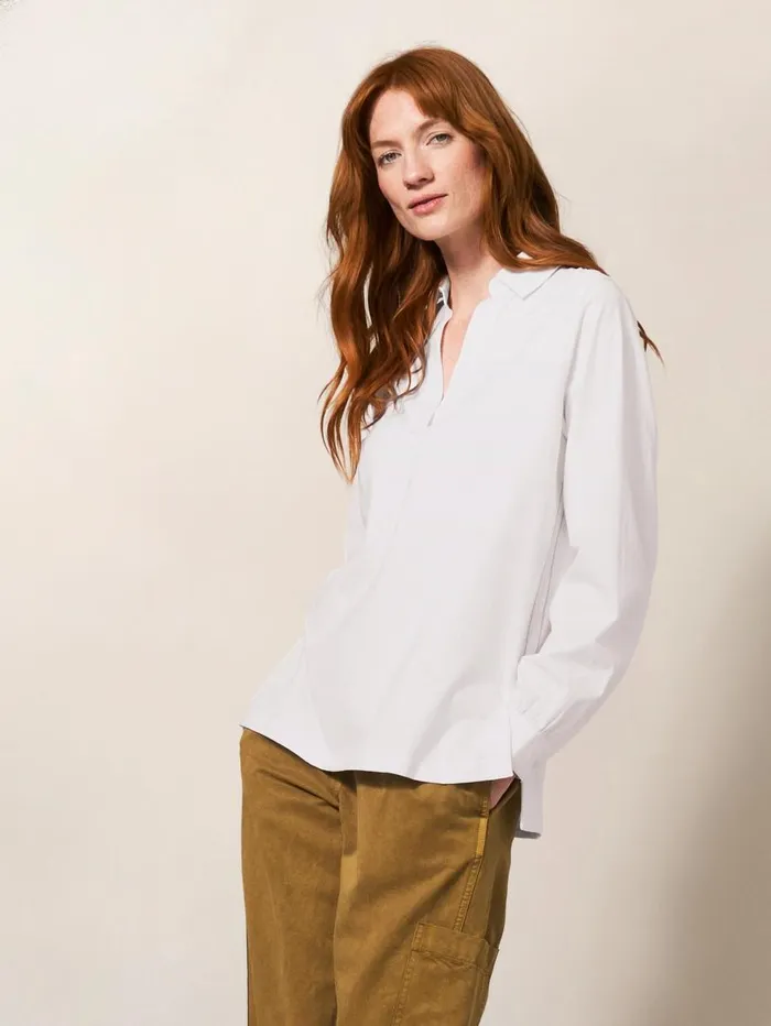 White Stuff SHIRTS and BLOUSES Fran Long Sleeve Shirt Brilliant White 8211 Women White Stuff SHIRTS and BLOUSES Fran Long Sleeve Shirt Brilliant White 8211 Women