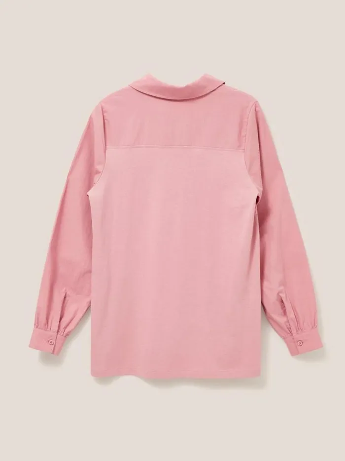 White Stuff SHIRTS and BLOUSES Fran Plain Shirt Mid Pink 8211 Women