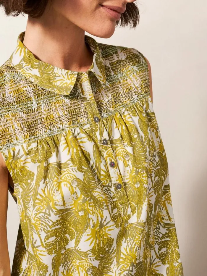 White Stuff SHIRTS and BLOUSES Gianna Cotton Shirt Green Multi 8211 Women White Stuff SHIRTS and BLOUSES Gianna Cotton Shirt Green Multi 8211 Women