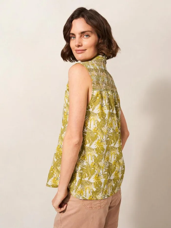 White Stuff SHIRTS and BLOUSES Gianna Cotton Shirt Green Multi 8211 Women White Stuff SHIRTS and BLOUSES Gianna Cotton Shirt Green Multi 8211 Women