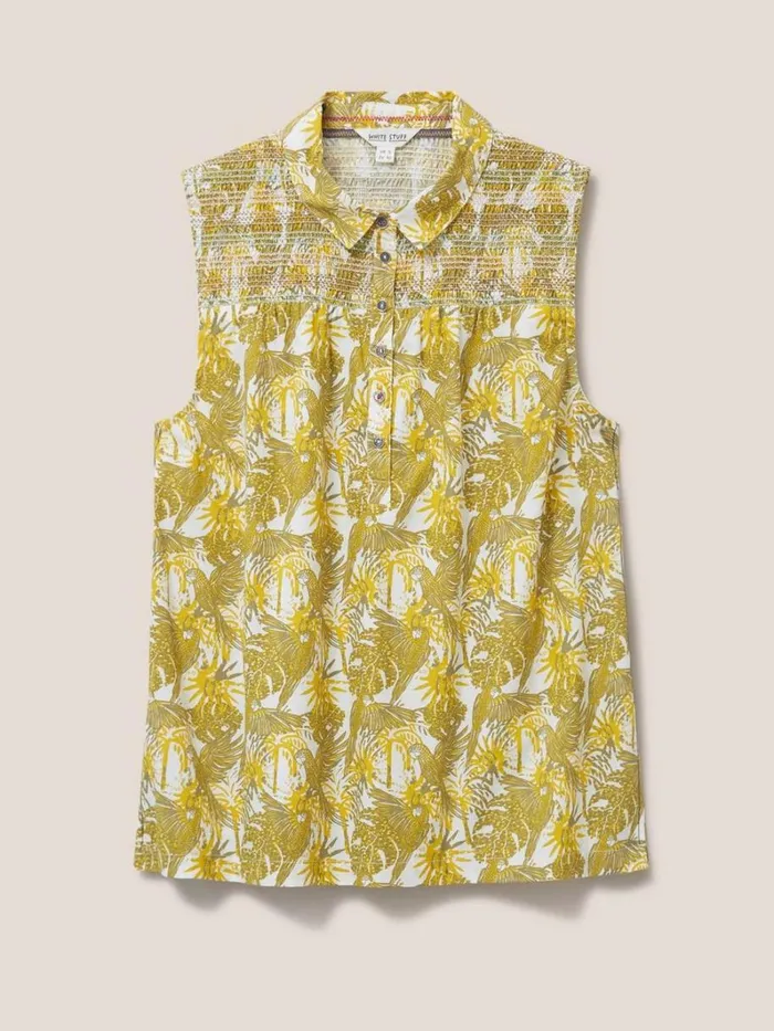 White Stuff SHIRTS and BLOUSES Gianna Cotton Shirt Green Multi 8211 Women White Stuff SHIRTS and BLOUSES Gianna Cotton Shirt Green Multi 8211 Women