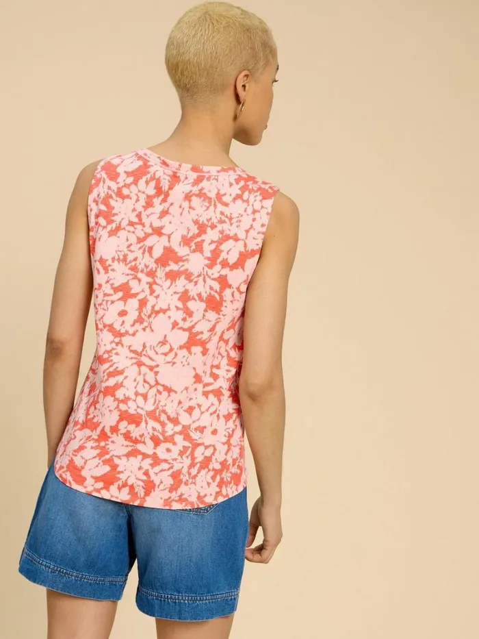 White Stuff SHIRTS and BLOUSES LAILA VEST Orange Print 8211 Women