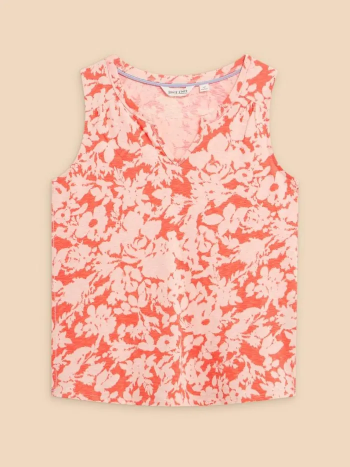 White Stuff SHIRTS and BLOUSES LAILA VEST Orange Print 8211 Women