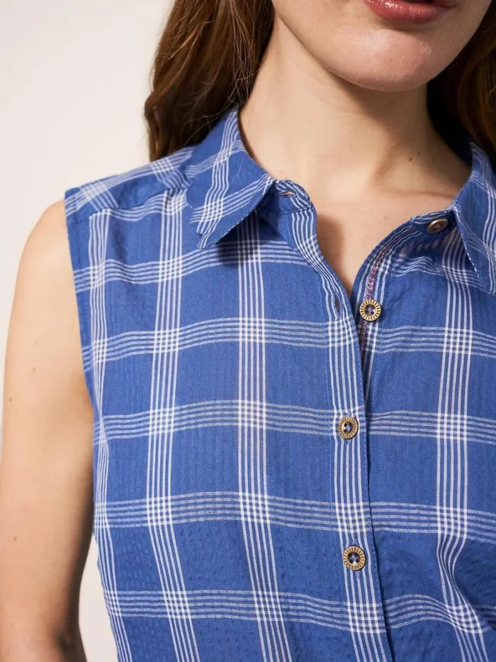 White Stuff SHIRTS and BLOUSES Lizzie Cotton Check Shirt Blue Multi 8211 Women White Stuff SHIRTS and BLOUSES Lizzie Cotton Check Shirt Blue Multi 8211 Women