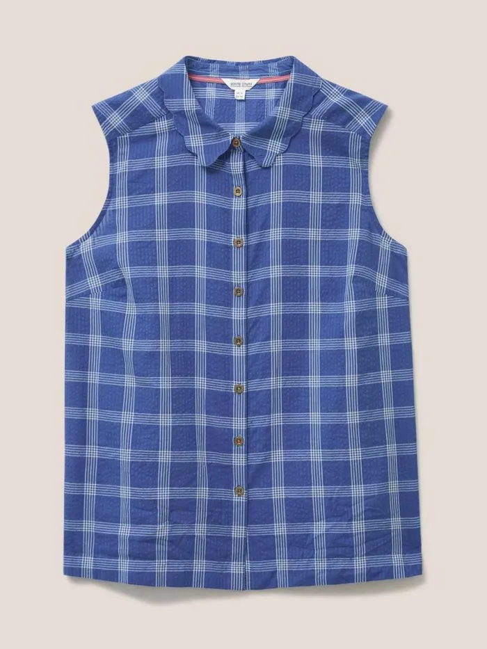 White Stuff SHIRTS and BLOUSES Lizzie Cotton Check Shirt Blue Multi 8211 Women White Stuff SHIRTS and BLOUSES Lizzie Cotton Check Shirt Blue Multi 8211 Women