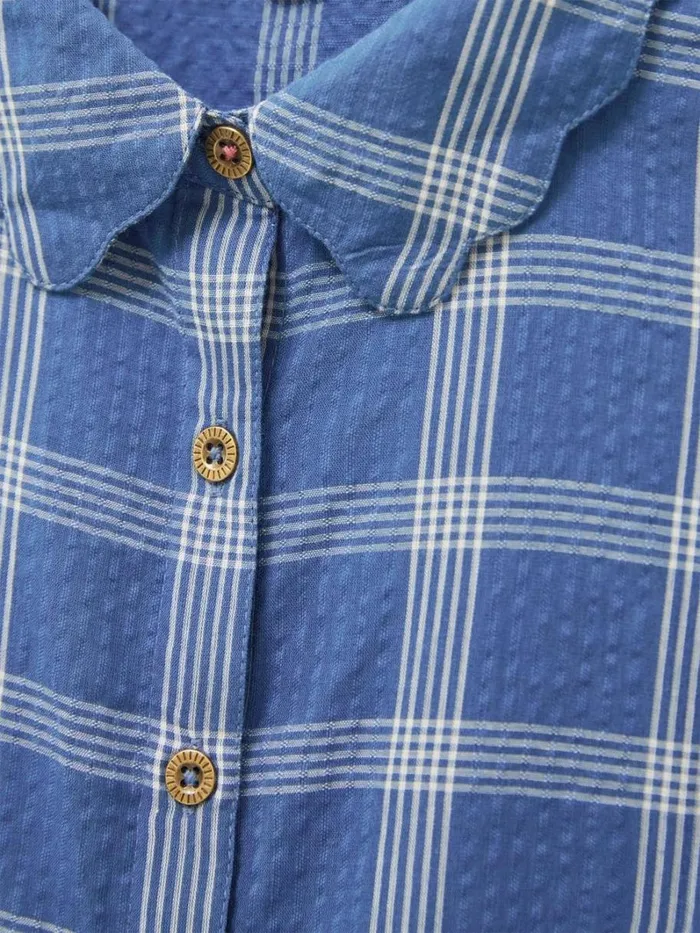White Stuff SHIRTS and BLOUSES Lizzie Cotton Check Shirt Blue Multi 8211 Women White Stuff SHIRTS and BLOUSES Lizzie Cotton Check Shirt Blue Multi 8211 Women