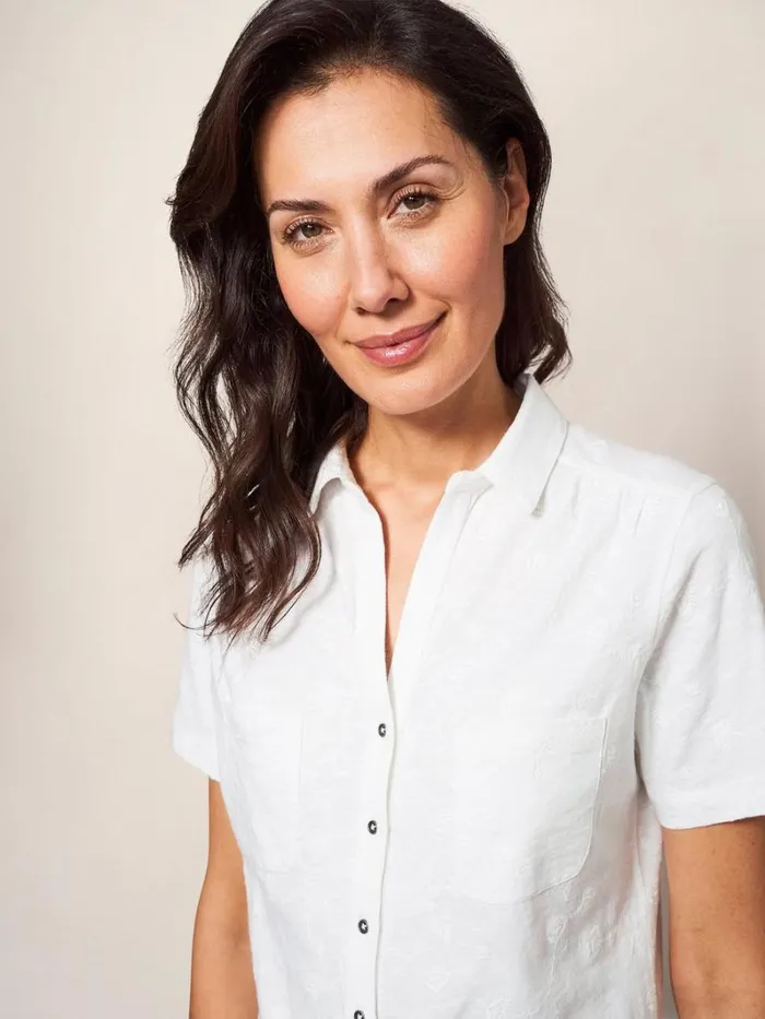 White Stuff SHIRTS and BLOUSES PENNY POCKET EMBROIDERED JERSEY SHIRT Brilliant White 8211 Women White Stuff SHIRTS and BLOUSES PENNY POCKET EMBROIDERED JERSEY SHIRT Brilliant White 8211 Women