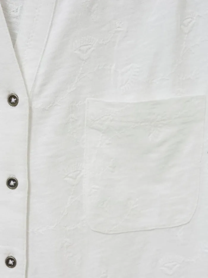 White Stuff SHIRTS and BLOUSES PENNY POCKET EMBROIDERED JERSEY SHIRT Brilliant White 8211 Women White Stuff SHIRTS and BLOUSES PENNY POCKET EMBROIDERED JERSEY SHIRT Brilliant White 8211 Women