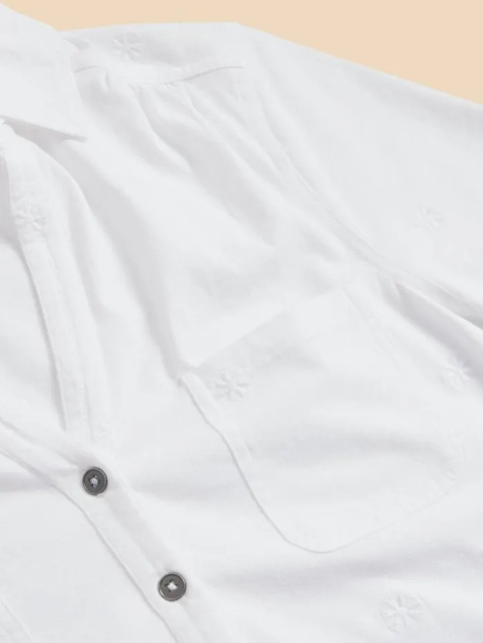 White Stuff SHIRTS and BLOUSES PENNY POCKET EMBROIDERED SHIRT Pale Ivory 8211 Women White Stuff SHIRTS and BLOUSES PENNY POCKET EMBROIDERED SHIRT Pale Ivory 8211 Women