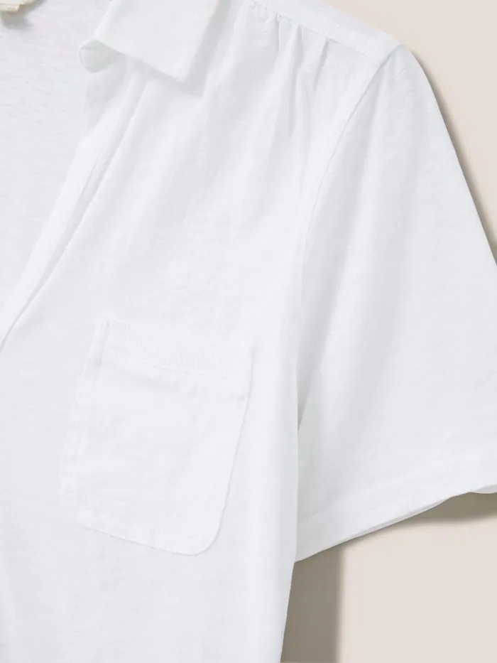 White Stuff SHIRTS and BLOUSES Penny Pocket Jersey Shirt Brilliant White 8211 Women White Stuff SHIRTS and BLOUSES Penny Pocket Jersey Shirt Brilliant White 8211 Women