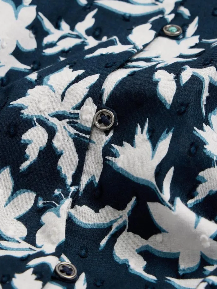 White Stuff SHIRTS and BLOUSES Rae Organic Cotton Vest Navy Print 8211 Women