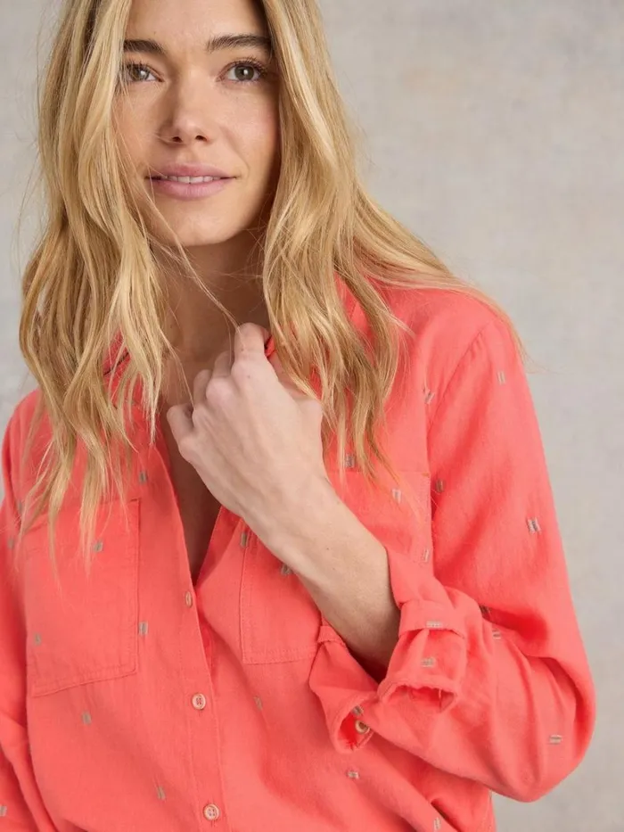 White Stuff SHIRTS and BLOUSES Sophie Organic Cotton Shirt Bright Pink 8211 Women White Stuff SHIRTS and BLOUSES Sophie Organic Cotton Shirt Bright Pink 8211 Women