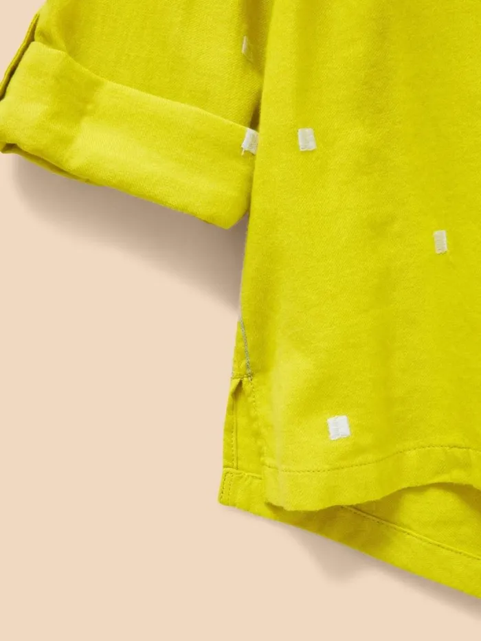 White Stuff SHIRTS and BLOUSES Sophie Organic Cotton Shirt Chartreuse Multi 8211 Women