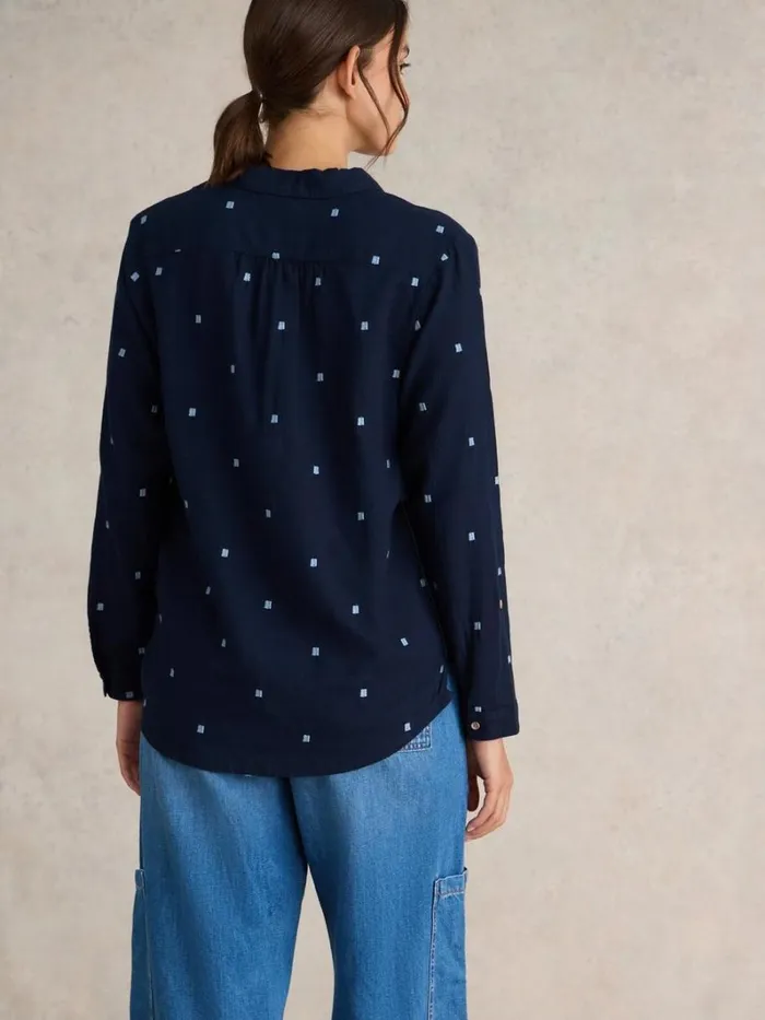 White Stuff SHIRTS and BLOUSES Sophie Organic Cotton Shirt Dark Navy 8211 Women White Stuff SHIRTS and BLOUSES Sophie Organic Cotton Shirt Dark Navy 8211 Women