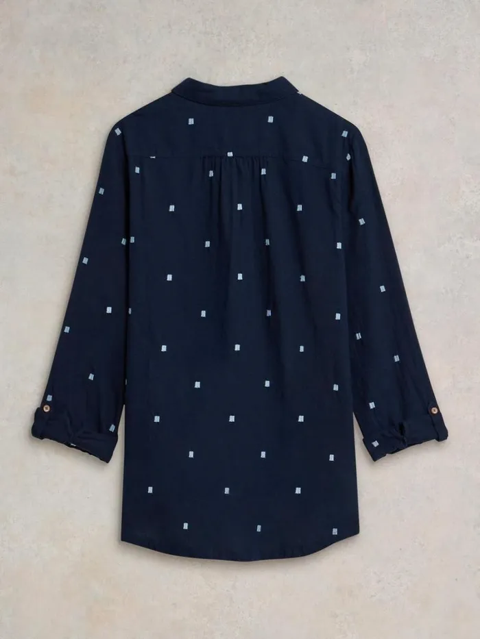 White Stuff SHIRTS and BLOUSES Sophie Organic Cotton Shirt Dark Navy 8211 Women White Stuff SHIRTS and BLOUSES Sophie Organic Cotton Shirt Dark Navy 8211 Women