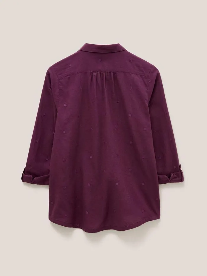 White Stuff SHIRTS and BLOUSES Sophie Organic Cotton Shirt Dk Plum 8211 Women White Stuff SHIRTS and BLOUSES Sophie Organic Cotton Shirt Dk Plum 8211 Women