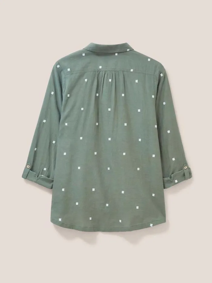 White Stuff SHIRTS and BLOUSES Sophie Organic Cotton Shirt Green Multi 8211 Women White Stuff SHIRTS and BLOUSES Sophie Organic Cotton Shirt Green Multi 8211 Women