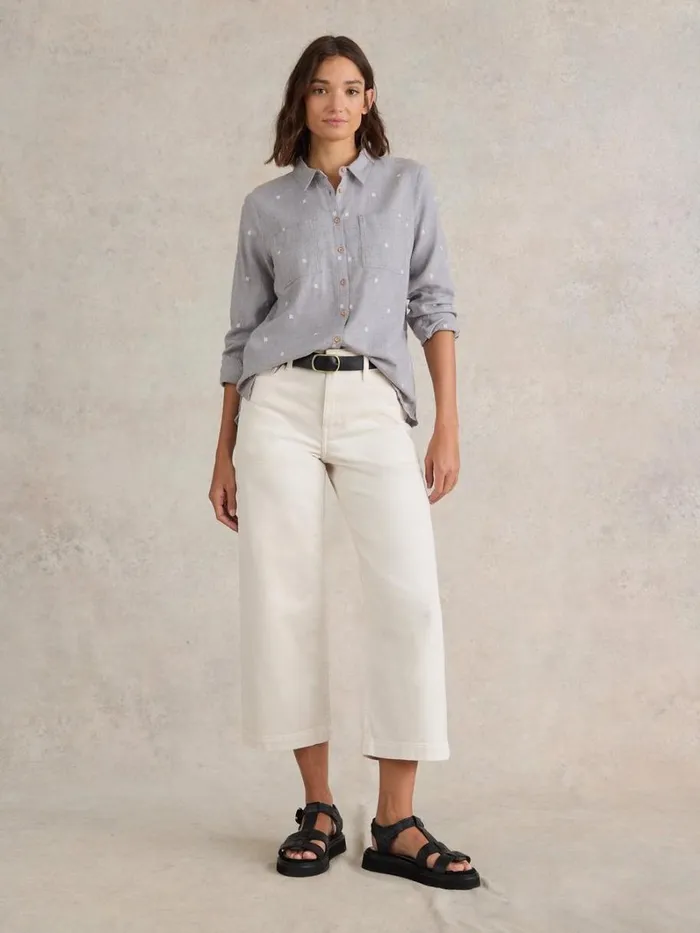 White Stuff SHIRTS and BLOUSES Sophie Organic Cotton Shirt Grey Multi 8211 Women White Stuff SHIRTS and BLOUSES Sophie Organic Cotton Shirt Grey Multi 8211 Women