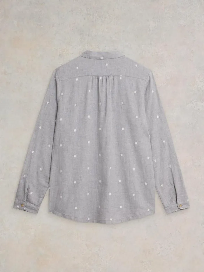 White Stuff SHIRTS and BLOUSES Sophie Organic Cotton Shirt Grey Multi 8211 Women White Stuff SHIRTS and BLOUSES Sophie Organic Cotton Shirt Grey Multi 8211 Women