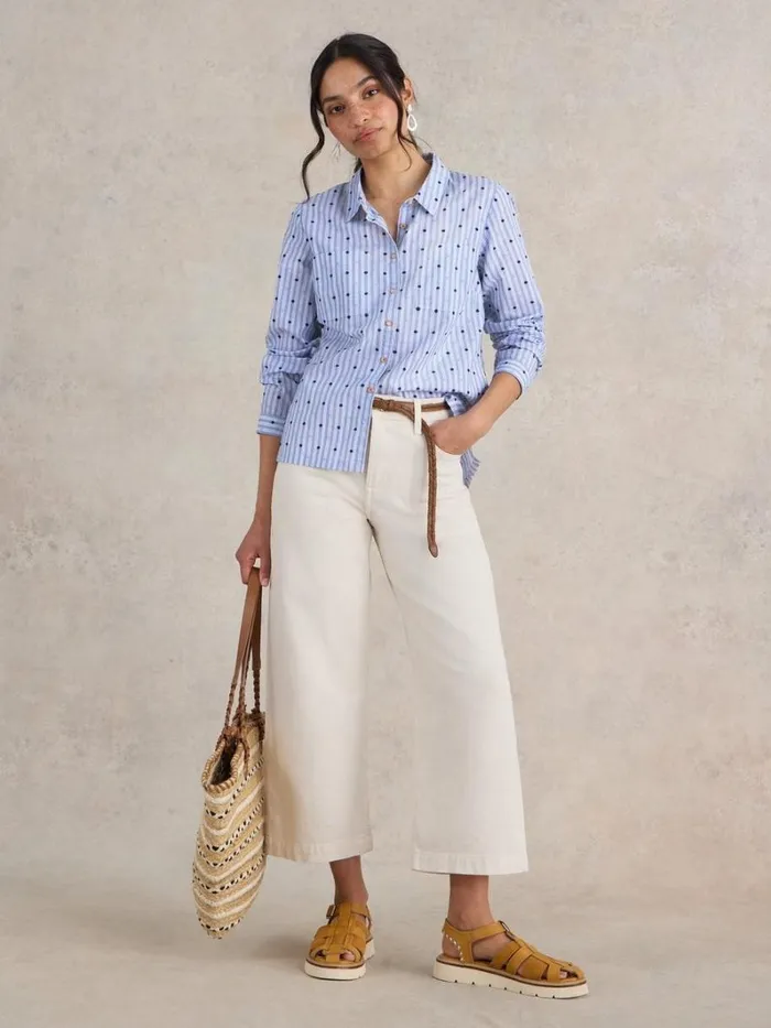 White Stuff SHIRTS and BLOUSES Sophie Organic Cotton Shirt Light Blue 8211 Women White Stuff SHIRTS and BLOUSES Sophie Organic Cotton Shirt Light Blue 8211 Women