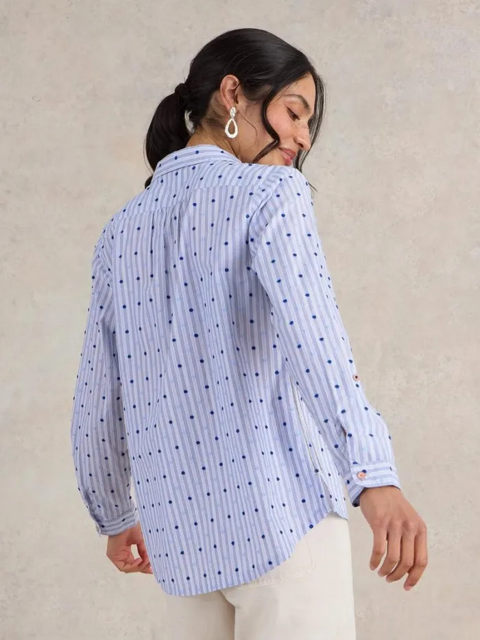 White Stuff SHIRTS and BLOUSES Sophie Organic Cotton Shirt Light Blue 8211 Women White Stuff SHIRTS and BLOUSES Sophie Organic Cotton Shirt Light Blue 8211 Women