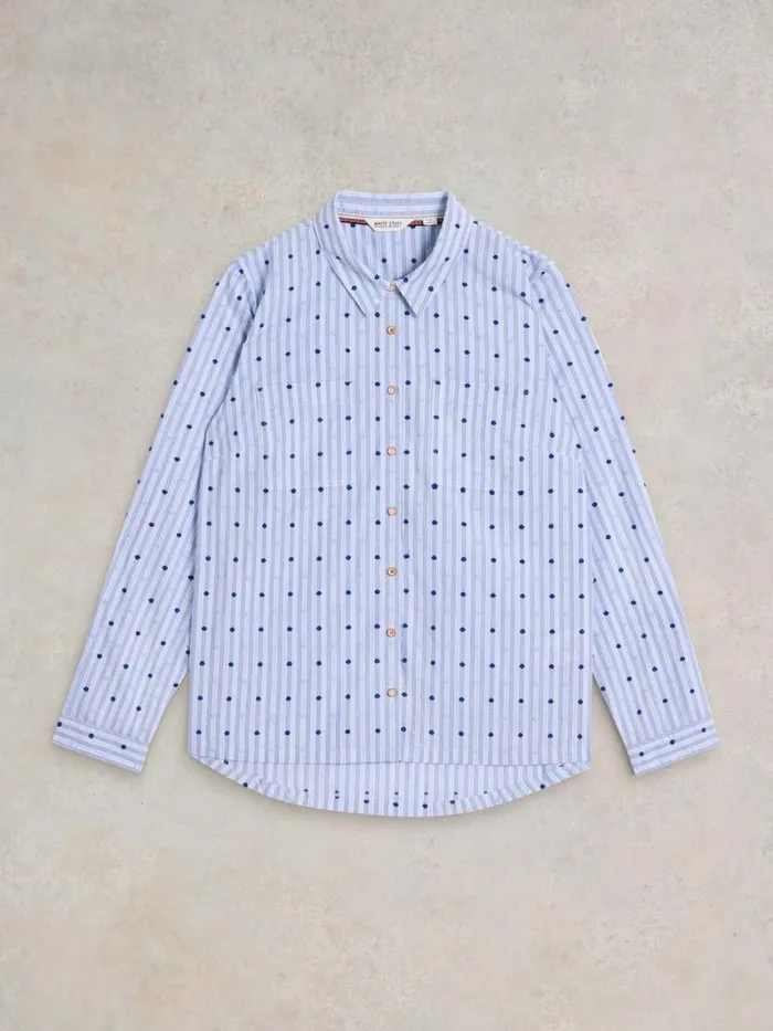 White Stuff SHIRTS and BLOUSES Sophie Organic Cotton Shirt Light Blue 8211 Women White Stuff SHIRTS and BLOUSES Sophie Organic Cotton Shirt Light Blue 8211 Women